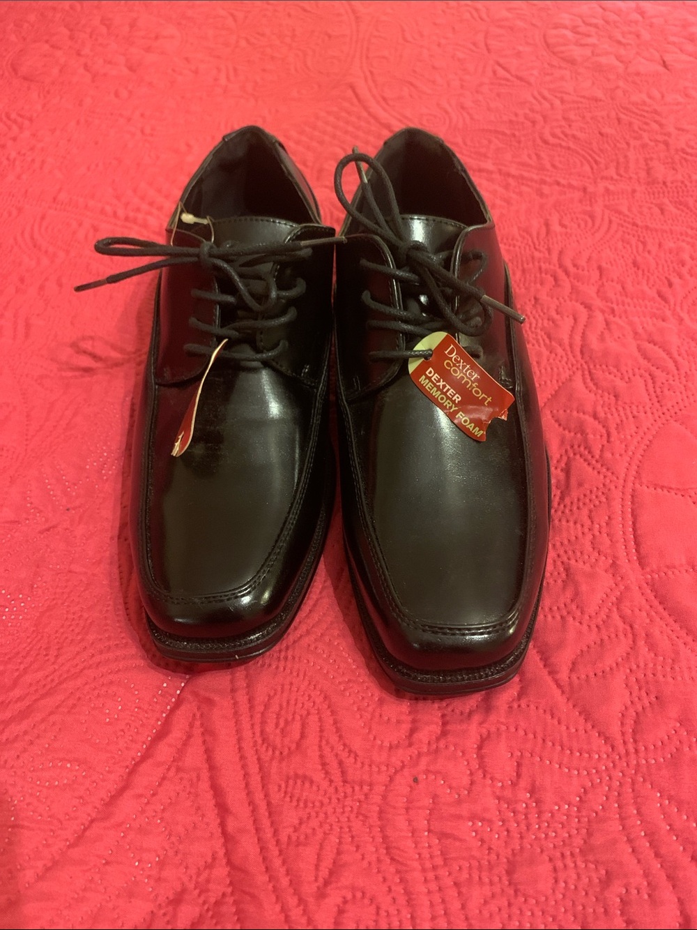dexflex comfort Men’s Black Lace-Up Formal Oxfords